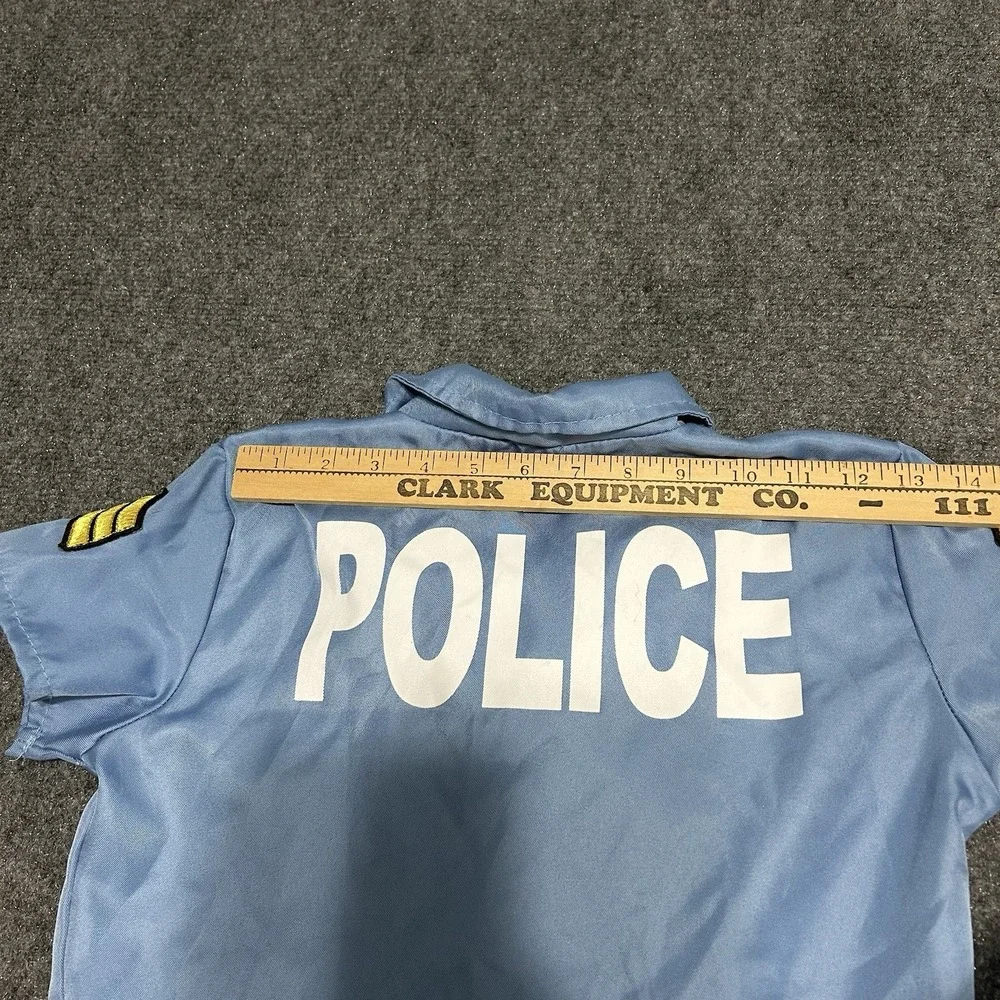 Girls Police Officer Uniform Cop Halloween / Dress Up Costume - Youth XL Vtg Hat